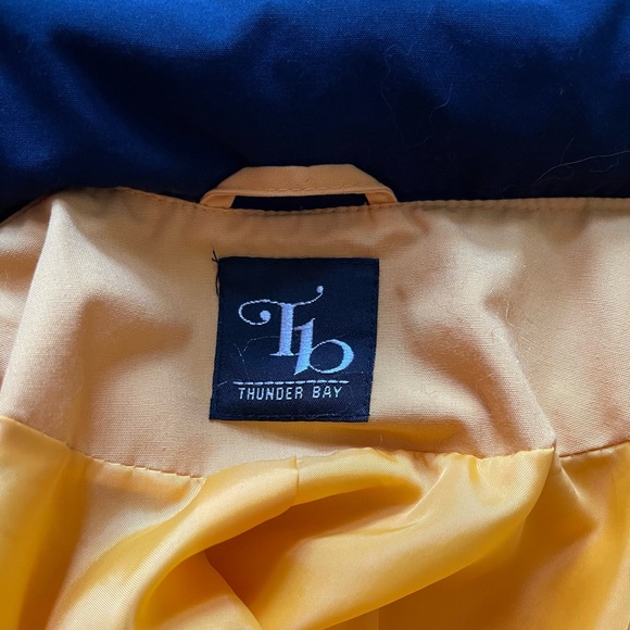 Vintage Thunder Bay Yellow Windbreaker Jacket Size 9/10 - Picture 11 of 16